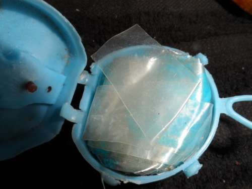 Vintage  rain hat castanette and wooden box