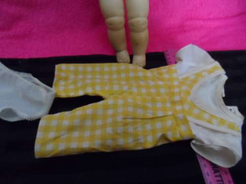 Lovely vintage doll legs and arms straight 34cm length .  Stuffed rubber.
