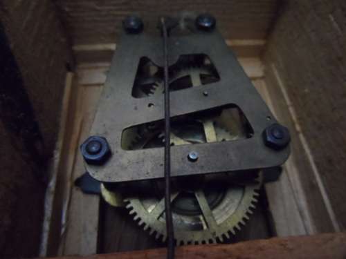 Very cute unusual Vintage wooden pinocchio clock unchecked