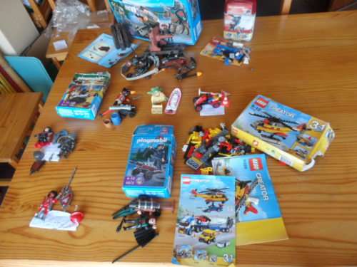 LEGO AND PLAYMOBIL LOT