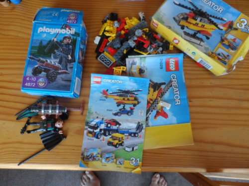 LEGO AND PLAYMOBIL LOT