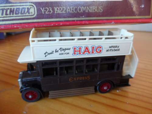 MATCHBOX Y23  1922 AEC OMNIBUS   `HAIG`  [M101