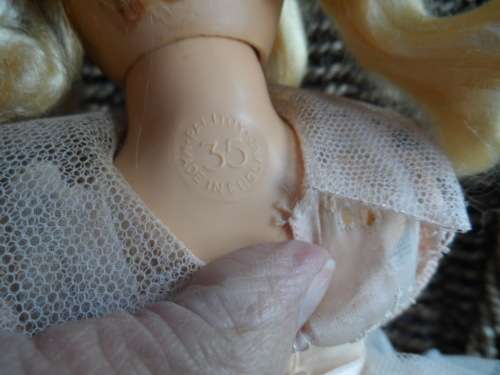 Vintage Palitoys wedding  Doll walking in original clothes Made in england Mohair hair