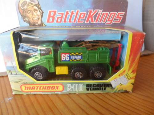 MATCHBOX BATTLE KINGS K110 RECOVERY VEHICLE GREEN [M200]