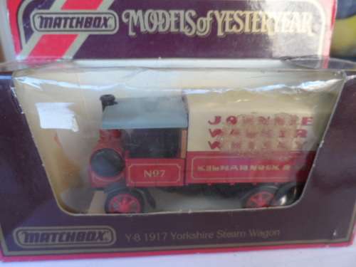 MATCHBOX  Y8 1917 YORKSHIRE STEAM ENGINE ` JOHNNY WALKER`  [M6]