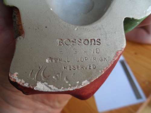 Vintage Bossons England Kurd Chalkware Wall Plaque  Head
