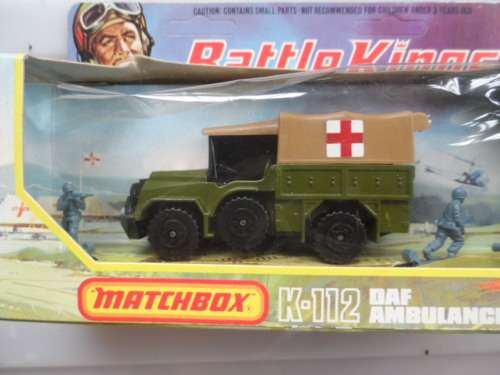 MATCHBOX VINTAGE BATTLE KINGS K-112 DAF AMBULANCE [M200]