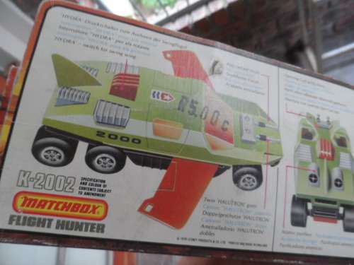 MATCHBOX Adventure 2000 Die-Cast K-2002 FLIGHT HUNTER from 1977, mint boxed