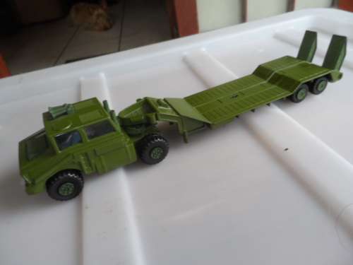 Matchbox BATTLE KINGS 1974 Lesney Tank Transporter K 106 Army Vintage  [M76]