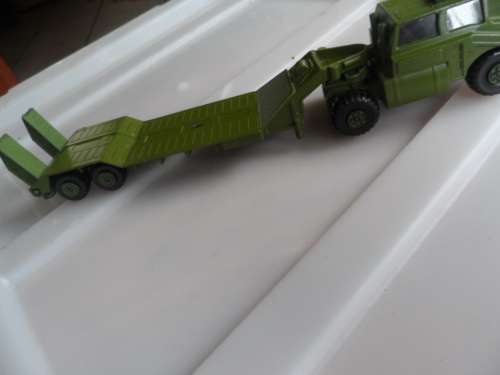 Matchbox BATTLE KINGS 1974 Lesney Tank Transporter K 106 Army Vintage  [M76]