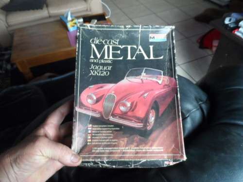 Monogram 1/24 SCALE Jaguar XK120 METAL AND PLASTIC  kit.--unbuilt
