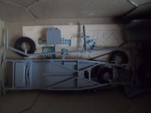 Vintage 1960s AMT 1940 Ford Deluxe Coupe 3 in 1 Model Kit Trophy Series unbuilt