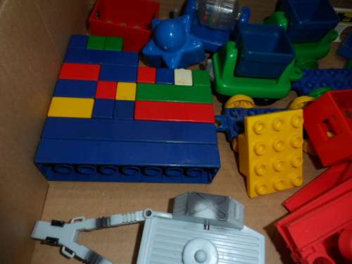 Part of train set duplo interchangable  blocks