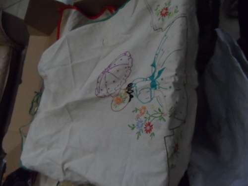 Lovely kiddies embroidered aprons half done 4