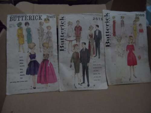 Very hard to find vintage barbie ken etc sewing patterns