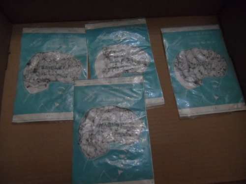 Very very vintage hair nets with beads sealed in their packets 4