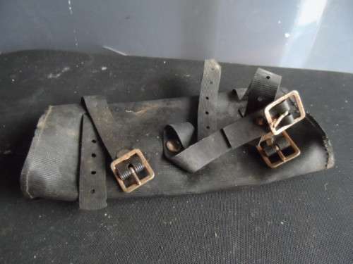 Vintage bike  plastic tool bag that buckles to bike