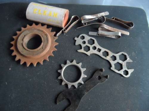 Vintage bike tools and patches