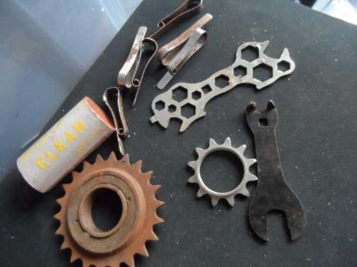 Vintage bike tools and patches