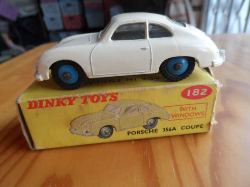 ORIGINAL MECCANO MADE IN ENGLAND Dinky 182 Porsche 356a Coupe -  Excellent In  Original Box  [D24]
