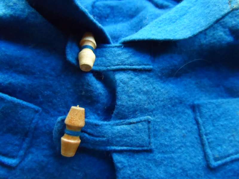 Lovely Original large paddington bear blue felt jacket