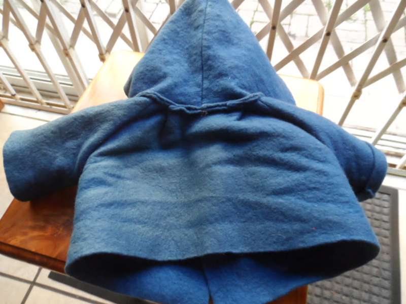 Lovely Original large paddington bear blue felt jacket