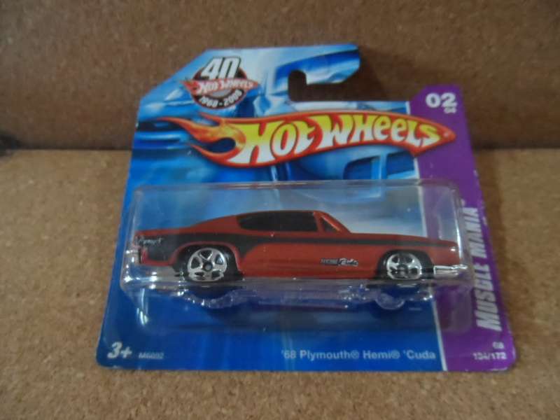 Hot Wheels `68 Plymouth Hemi Cuda Burnt Orange     [m88]
