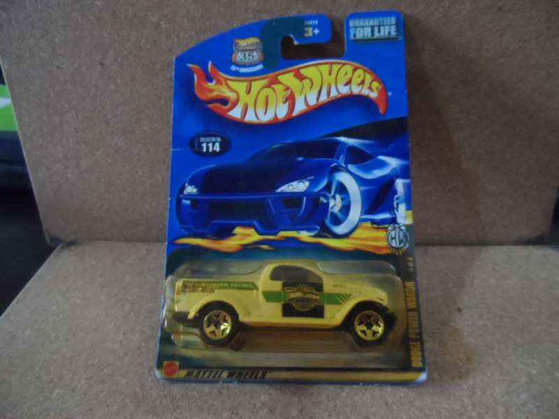 Hot Wheels Collector# 114 Dodge Power Wagon Border Patrol Mattel 2002   [m55]
