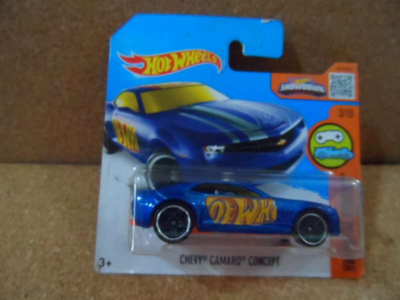 2015 Hot Wheels #23 Digital Circuit 3/10 CHEVY CAMARO CONCEPT Blue w/Black Pr5Sp   [m54]