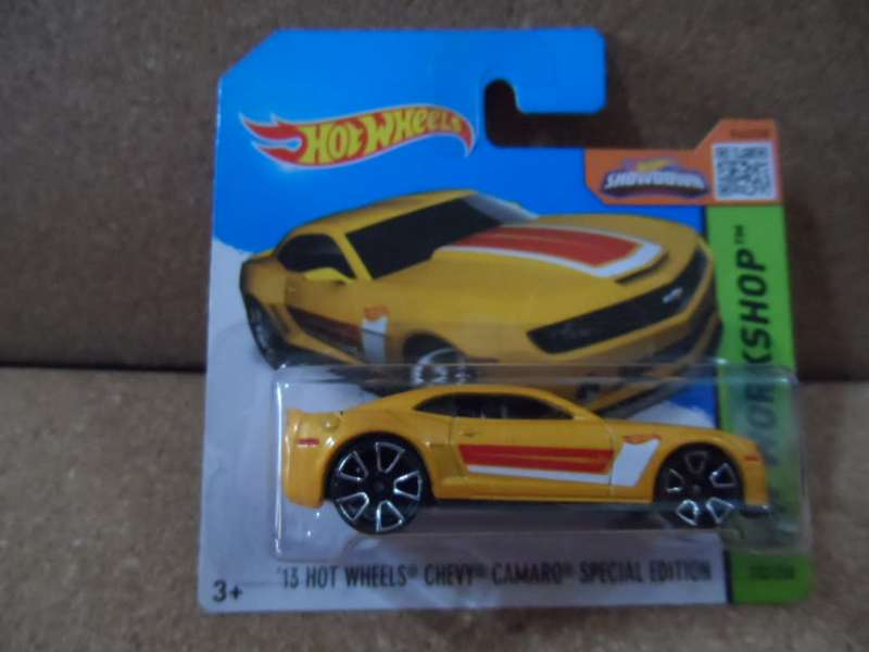 2015 Hot Wheels HW Workshop `13 HW Chevy Camaro Special Edition #232 Yellow     [m54]