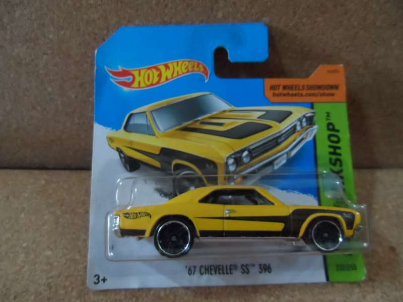 HOT WHEELS 2014 HW WORKSHOP, MUSCLE MANIA, `67 CHEVELLE SS 396. #232/250  [m54]