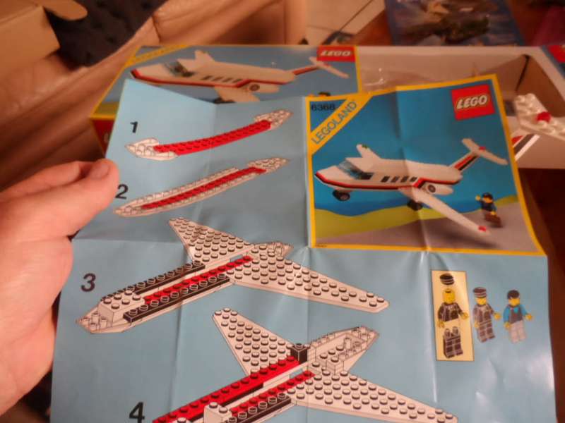 Vintage LEGO 6368 Jet Airliner Complete with Box and passenger