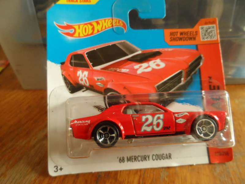 Hot Wheels `68 Mercury Cougar HW Race 2013-sealed short card-[m50]