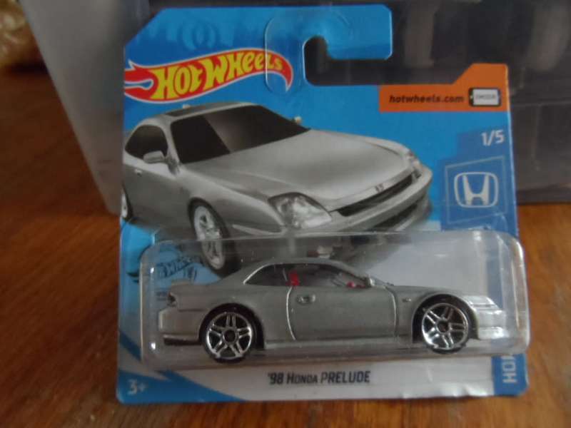 2020 Hot Wheels #166 Honda 1/5 `98 HONDA PRELUDE Silver-sealed short card-[m49]