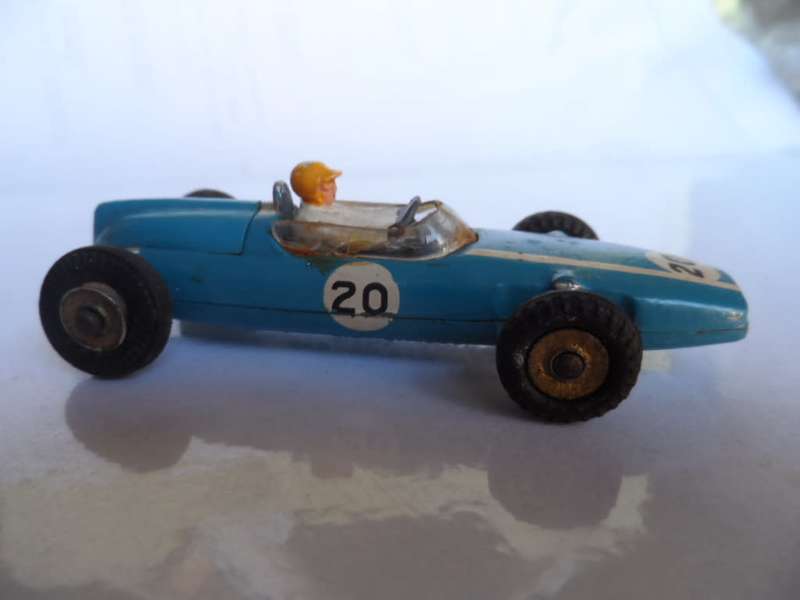 Vintage Dinky Toys #240 Cooper Race Car in Blue  [m22]