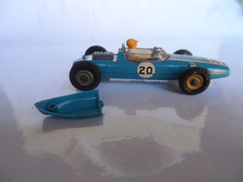 Vintage Dinky Toys #240 Cooper Race Car in Blue  [m22]