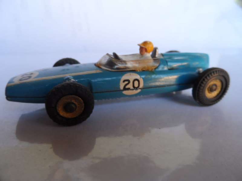 Vintage Dinky Toys #240 Cooper Race Car in Blue  [m22]