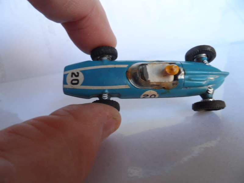Vintage Dinky Toys #240 Cooper Race Car in Blue  [m22]