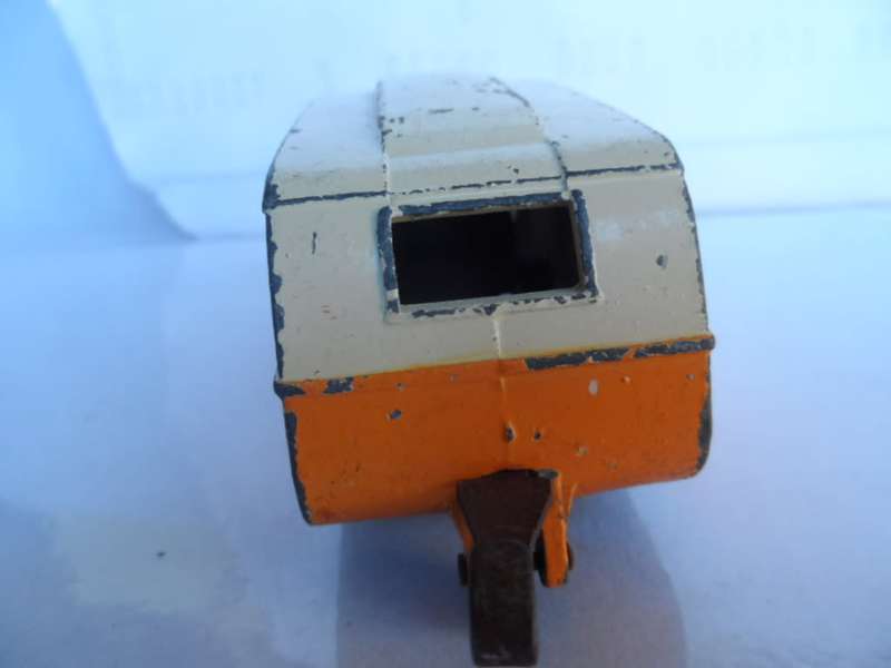 DINKY 190 CARAVAN good condition 1950s- orange/cream - [m22]