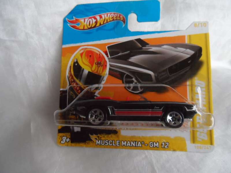 Hot Wheels  `69 Camaro Convertible, 2012 Muscle Mania-GM 12 [m57]