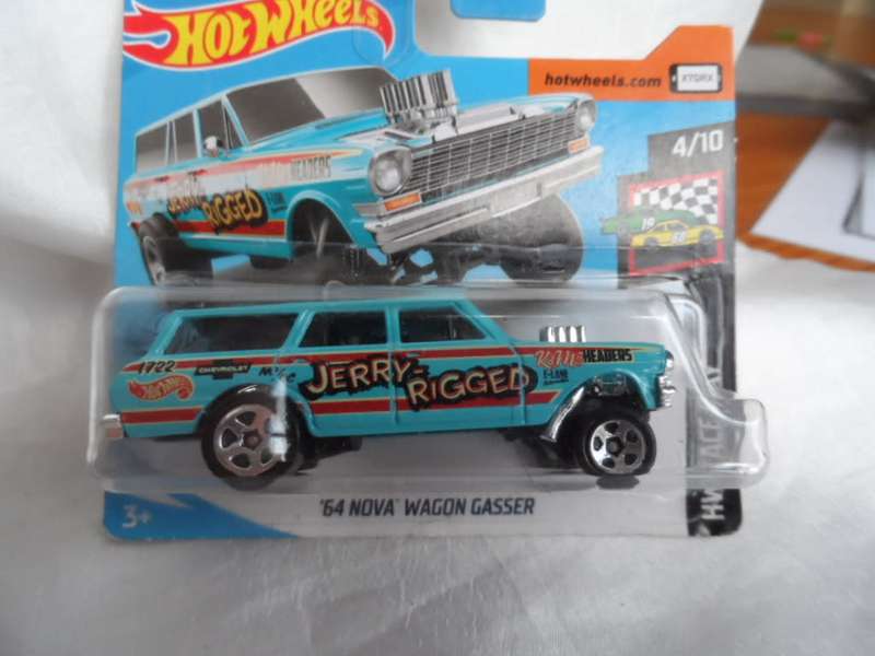 2019 Hot Wheels HW RACE DAY 4/10 `64 Nova Wagon Gasser 198/250 [M54]