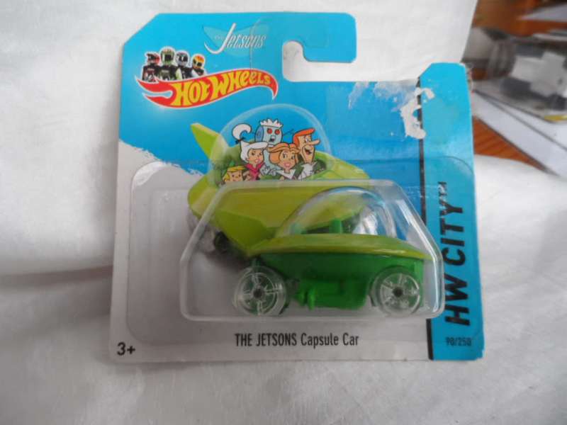 2014 Hot Wheels #90 HW City Tooned II - THE JETSONS Capsule Car [m53]