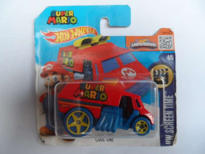 HOT WHEELS 2016 HW SCREEN TIME SUPER MARIO COOL-ONE #4/5  [m56]