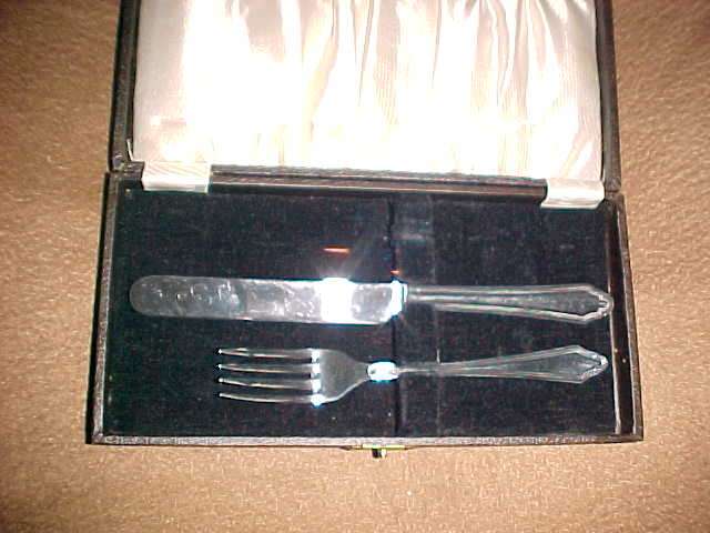 EPNS Childs Cutlery Set in case