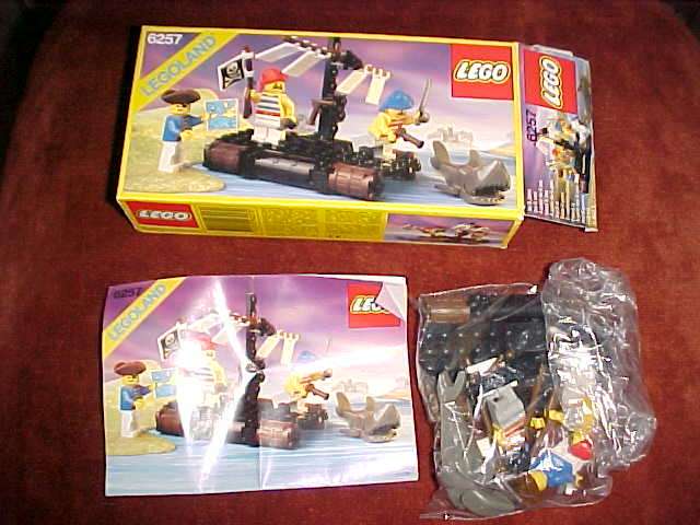 Legoland Pirate raft with shark 6257