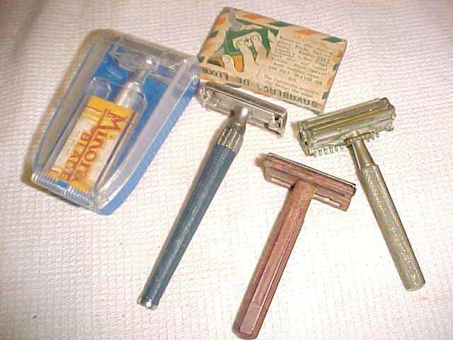 Vintage Razor with blade stone