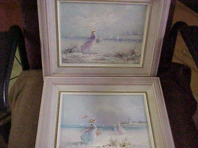Pair of Original Oil paintings framed by J Miller