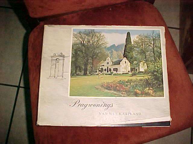 Coffee table book.   PRAGWONINGS VAN WES-KAAPLAND