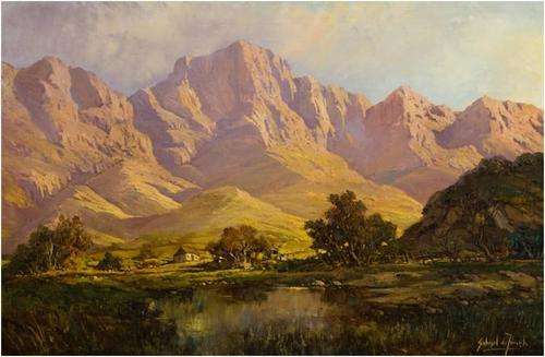 Original Gabriel De Jongh Landscape 90 x60 cm