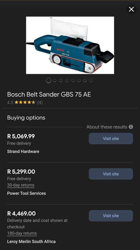 Bosch professional belt sander
